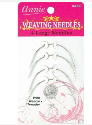 Annie Large Curved Weaving Needles 4Ct