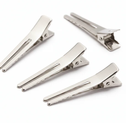 Annie Double Prong Metal Hair Clips, 80 Count, Silver