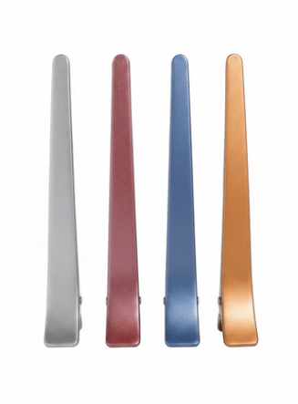 Annie Hair Section Clips 4.6 Inch, 4 Count, Assorted Color