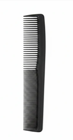 Annie Royal Crown Series Carbon Wide Tooth Cutting Comb 8 1/2 Inch, 1 Count, Black