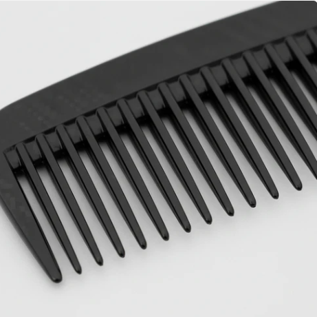 Annie Royal Crown Series Carbon Wide Tooth Cutting Comb 8 1/2 Inch, 1 Count, Black