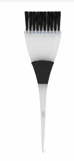 Annie Hair Tinting Brush with Hook Tip 2 Inch, 1 Count, White & Black