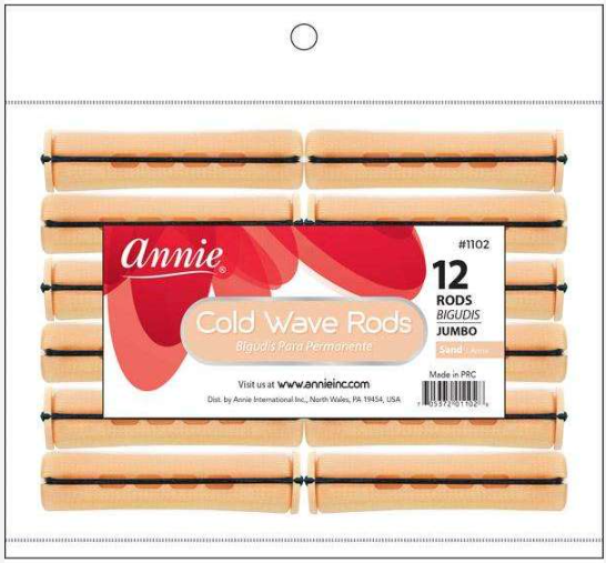 Annie Cold Wave Rods 11/16 Inch Jumbo, 12 Count, Sand