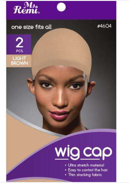Ms. Remi Wig Cap, 2 Count, Light Brown