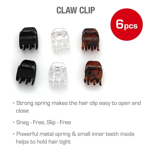 RED by Kiss Mini Hair Claw Clips Set HMC45