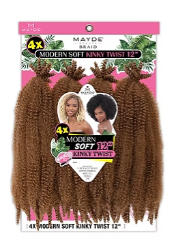 4X MODERN SOFT KINKY TWIST 12