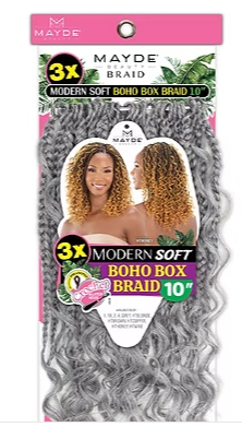 3X MODERN SOFT BOHO BOX BRAID 10