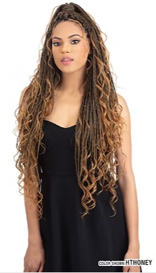3X MODERN SOFT BOX BRAID W/CURLS 26