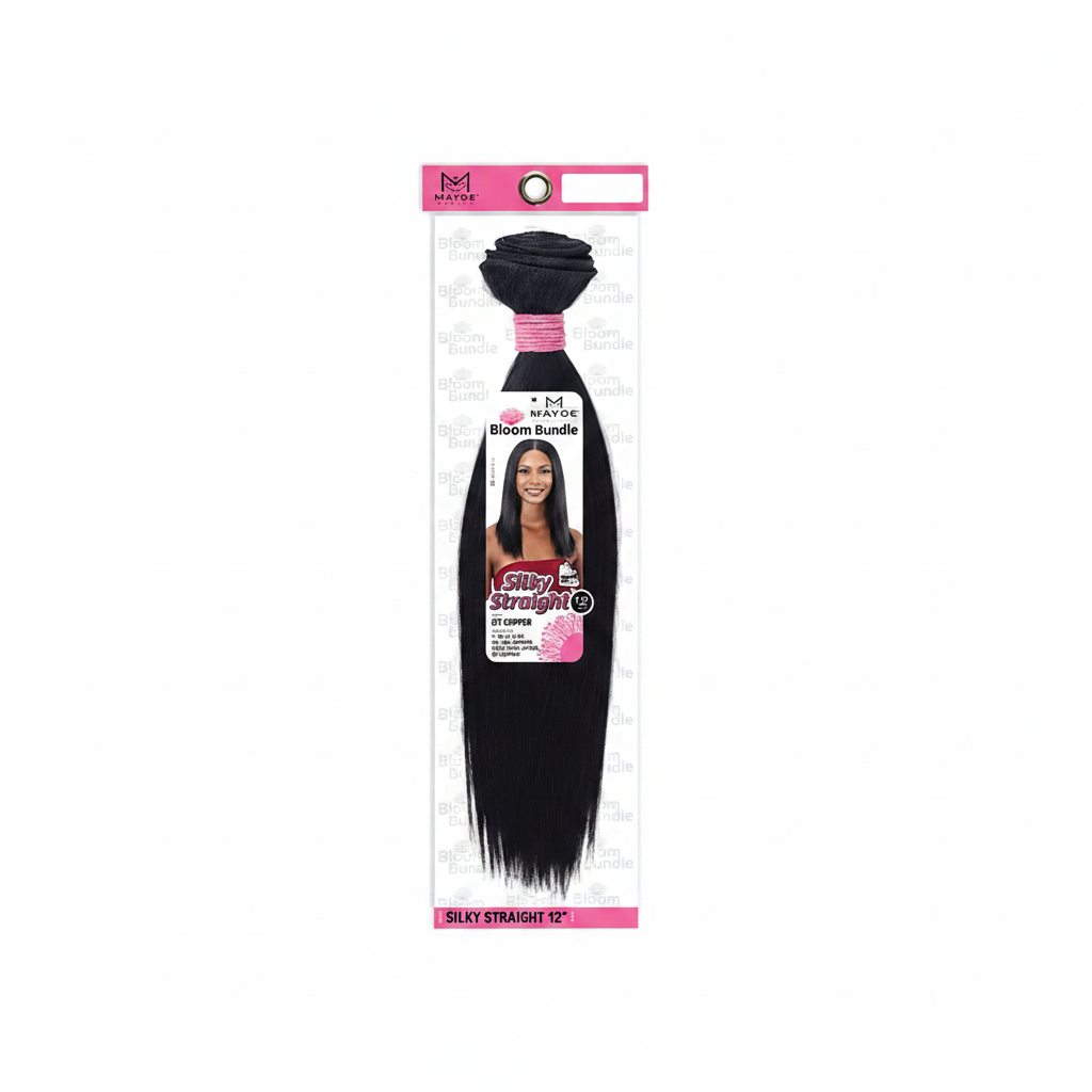 Mayde Beauty Bloom Bundle Weaving Silky Straight 12"