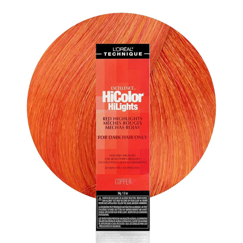 L'Oreal Excellence HiColor HiLights - Red Highlights for Dark Hair Only 1.2 oz [Various Color Options]