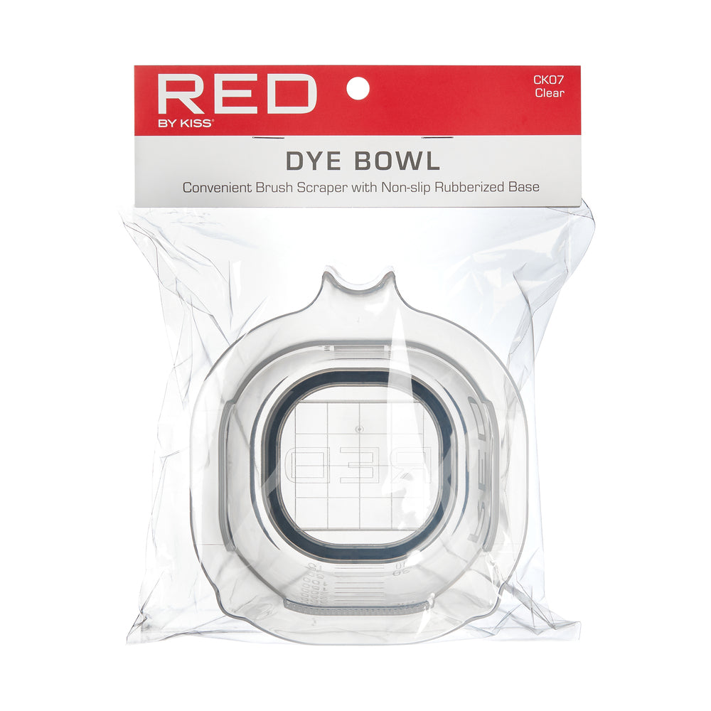 RED DYE BOWL-CLEAR