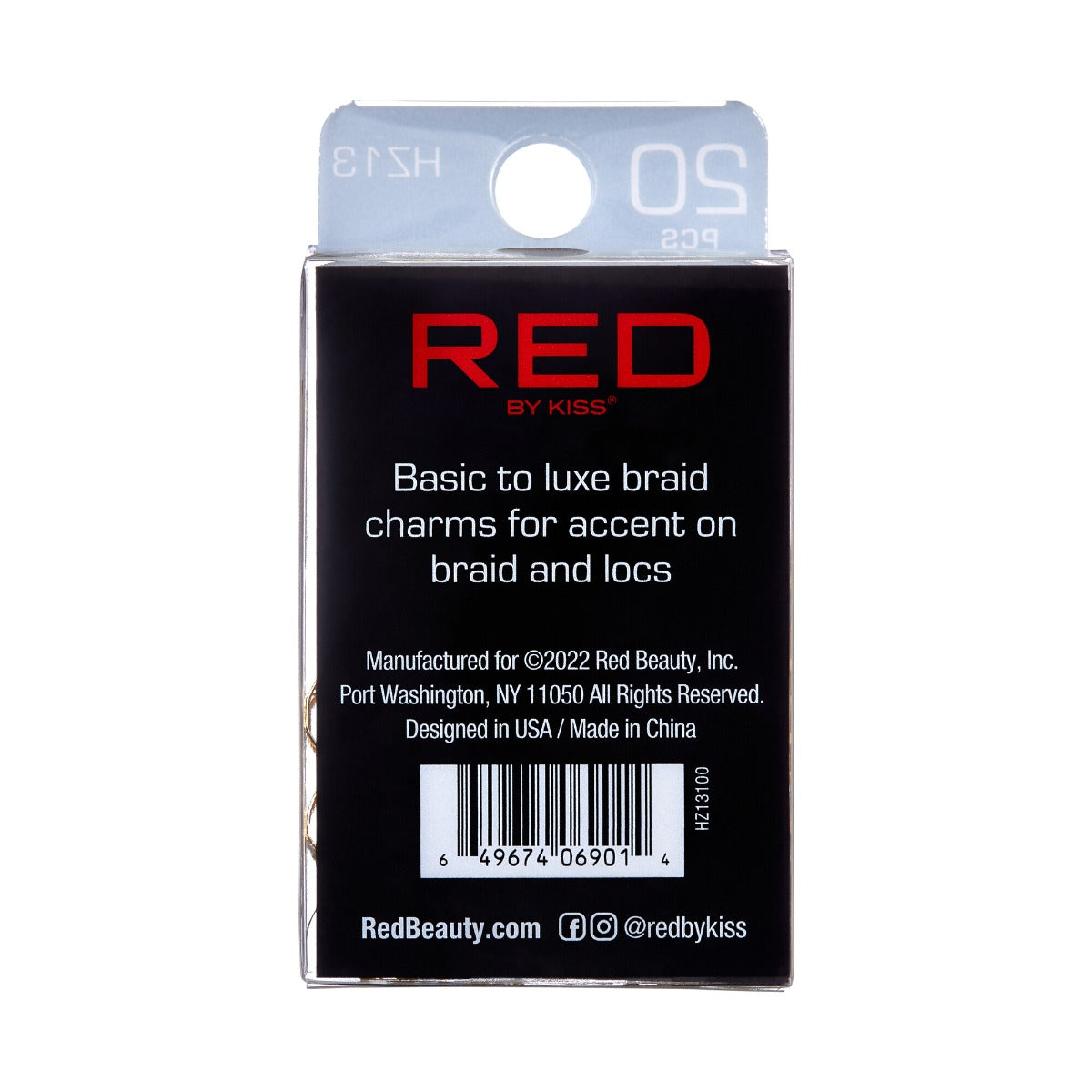 RED BRAID CHARM