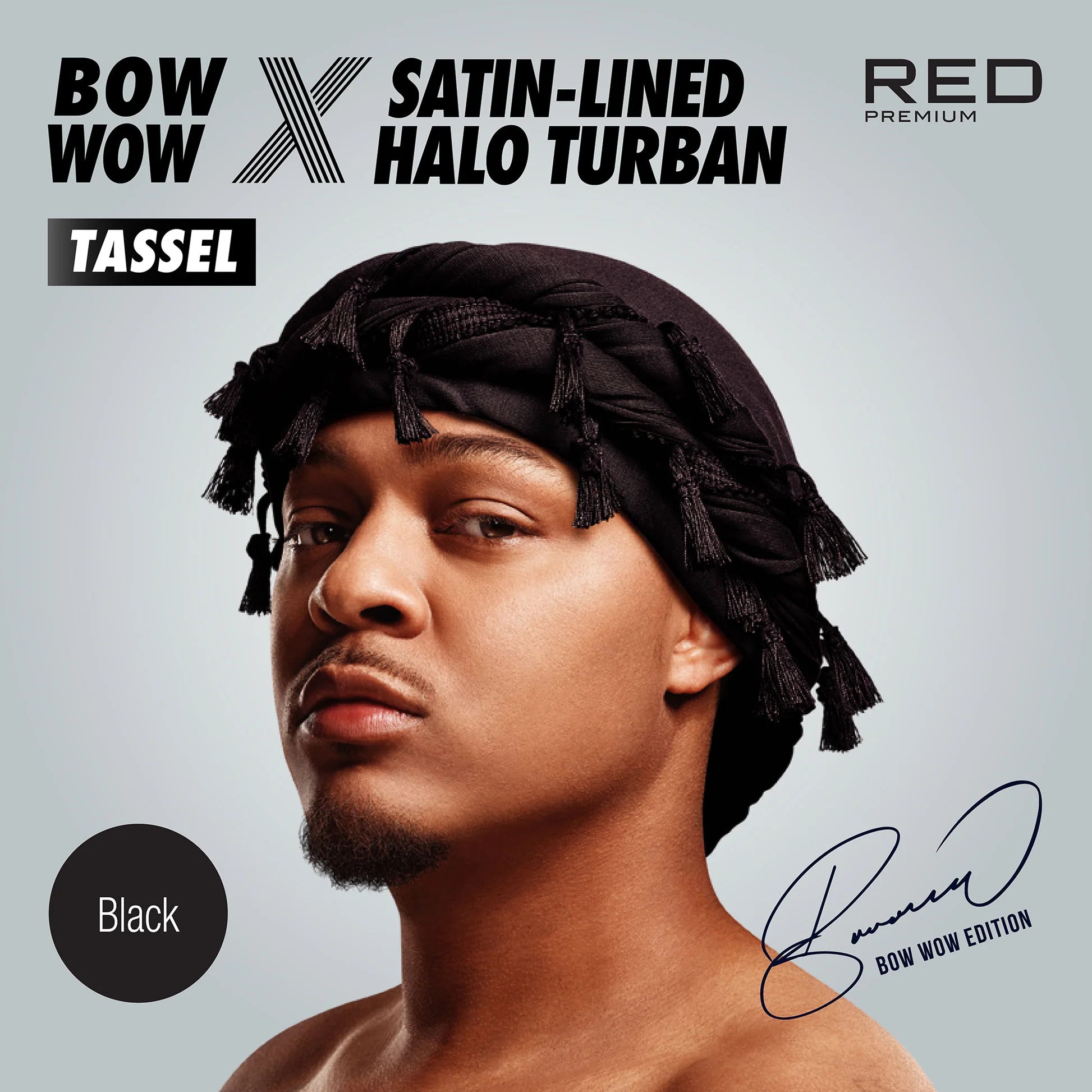 BOW WOW X Satin Lined Halo Tessel Turban Soft Luxurious Velvet & Breathable Jersey