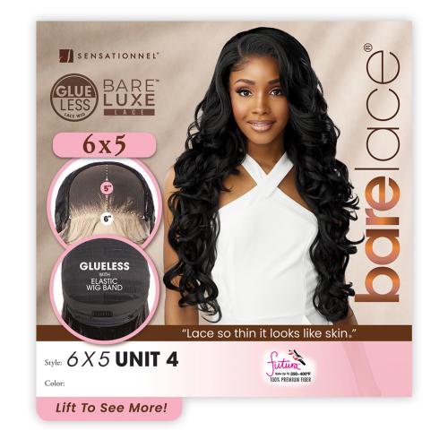 Sensationnel HD Lace Front Wig BareLace Glueless 6X5 Closure Wig Unit 4