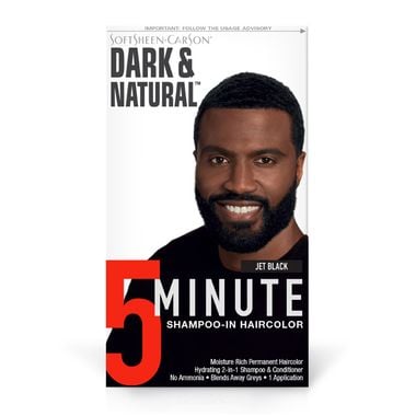 DARK & NATURAL MEN NATURAL BLACK. JET BLACK