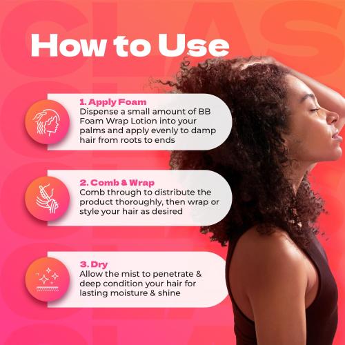 BB Foam Moisturizing Wrapping Hair Lotion 8.5oz/ 251ml