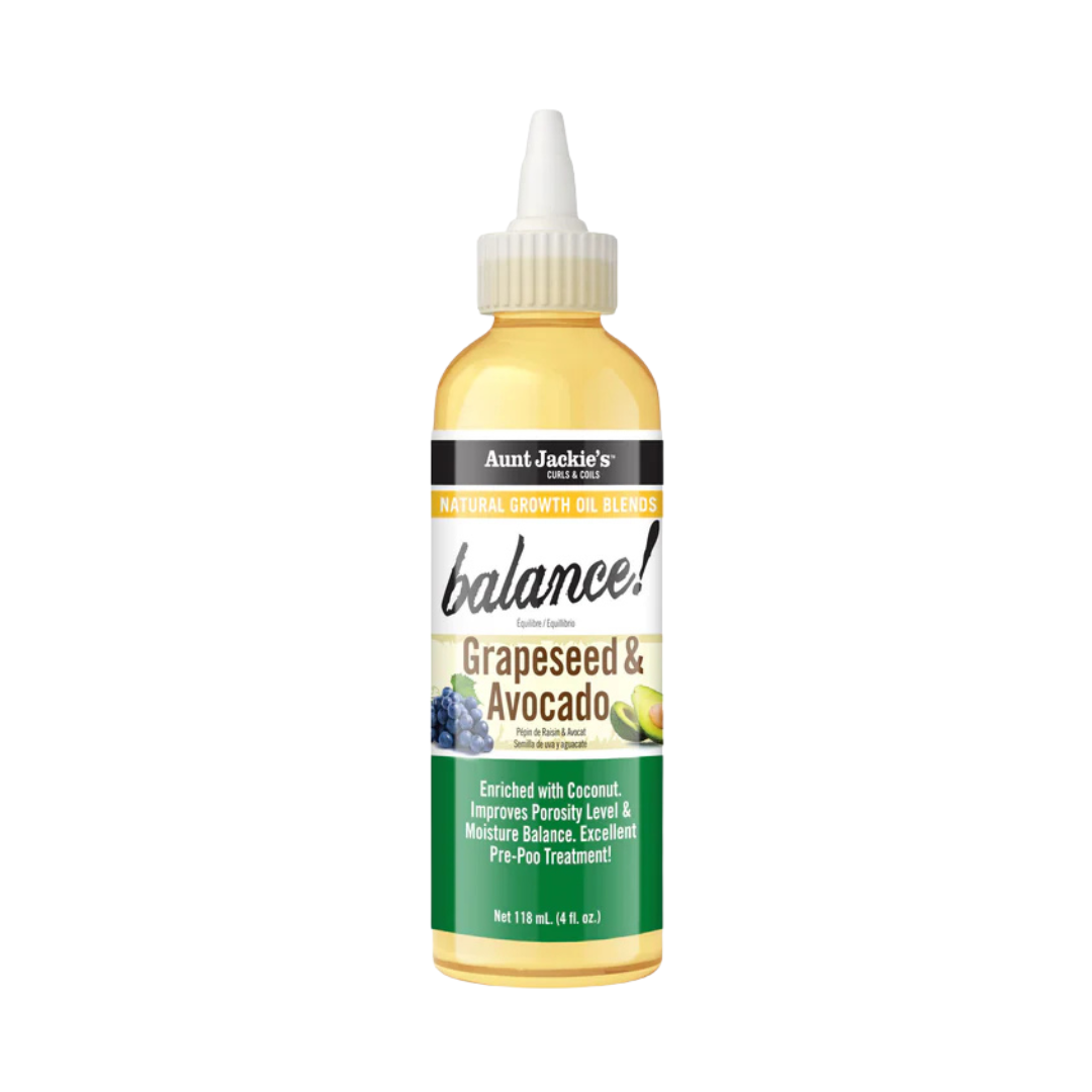 Aunt Jackie’s Balance Grapeseed & Avocado Oil - 4 oz