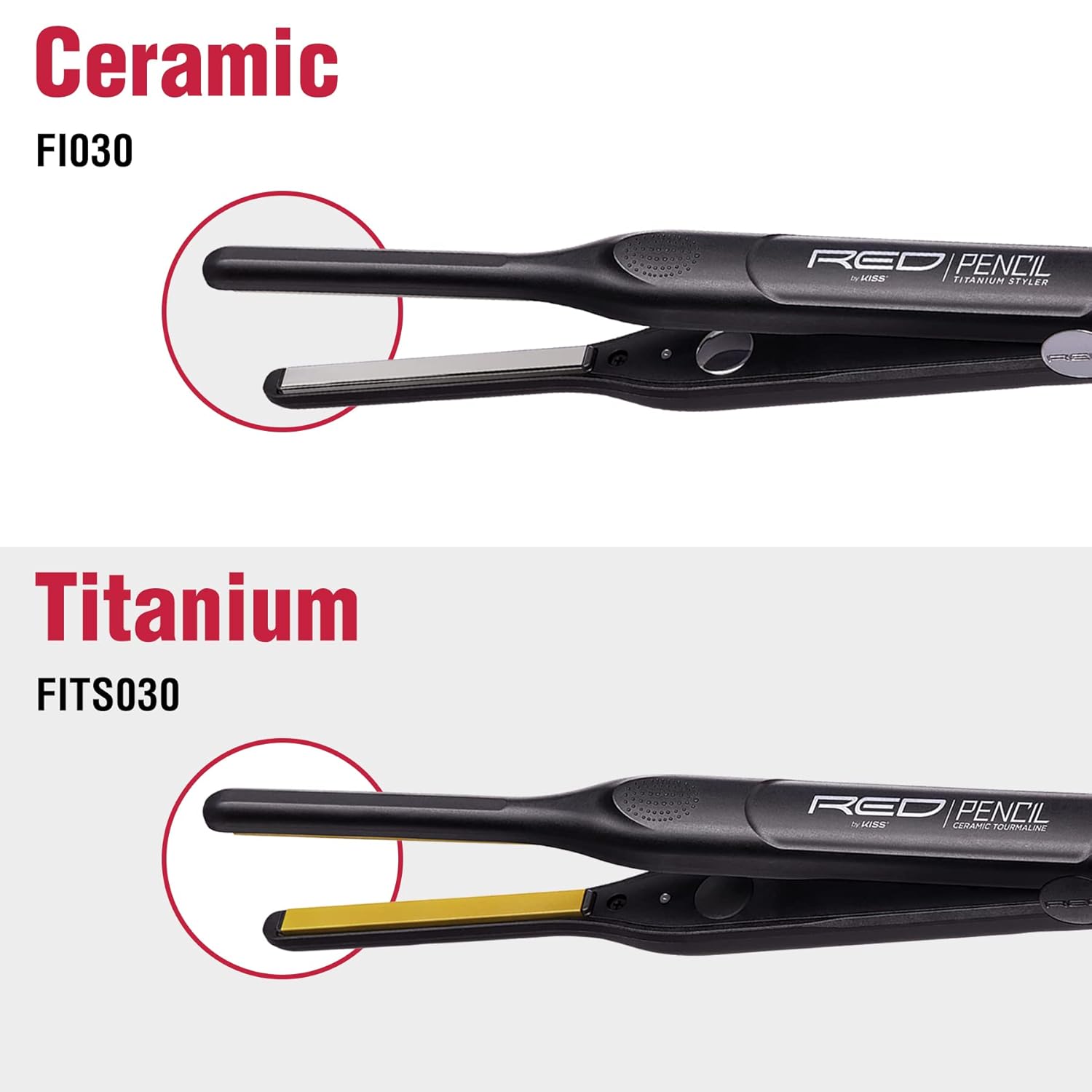 Kiss 3/10" Pencil Ceramic Flat Iron