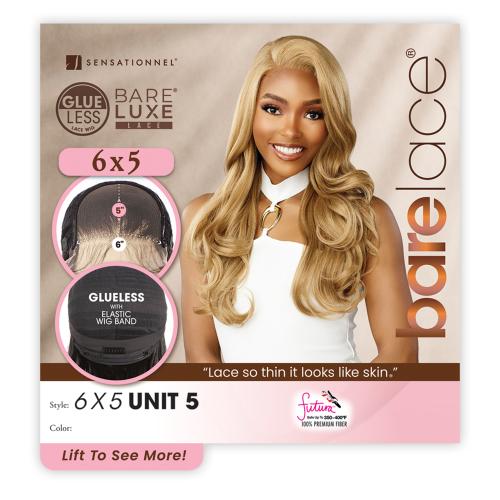 Sensationnel HD Lace Front Wig BareLace Glueless 6X5 Closure Wig Unit 5