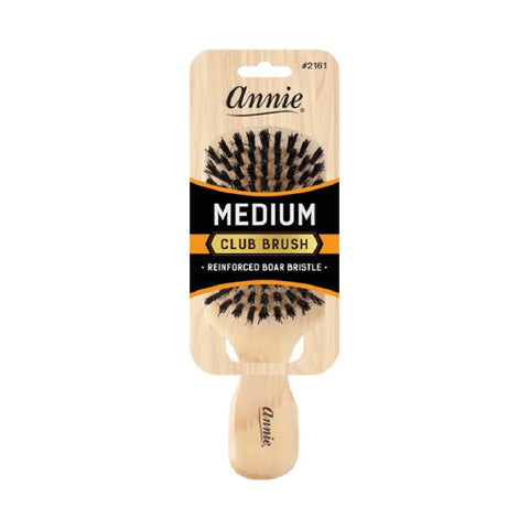 2161-ANNIE MEDIUM CLUB BRUSH LIGHT BROWN