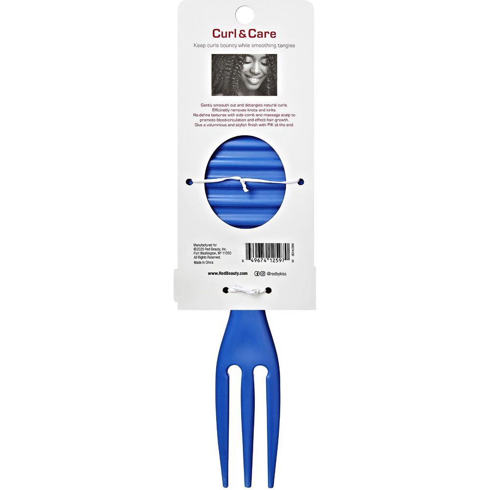 HH274 CURL & CARE DETANGLE BRUSH BLUE