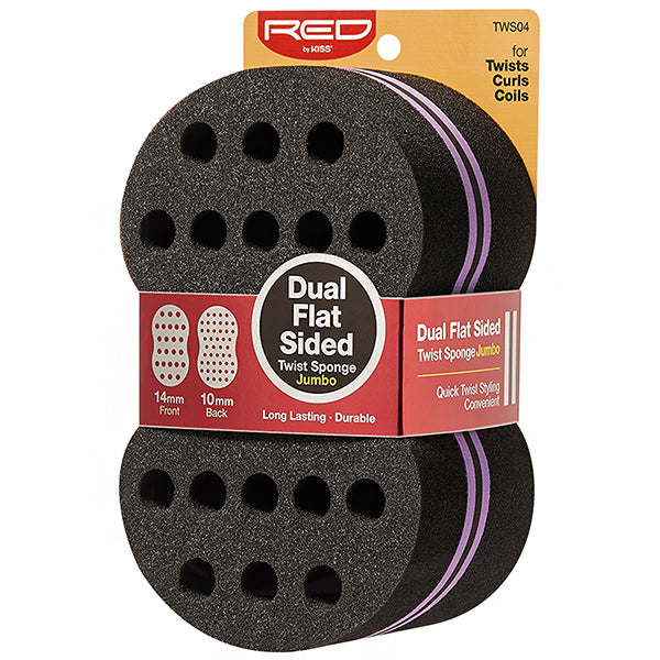 TWS04-RED TWIST SPONGE JUMBO FLAT