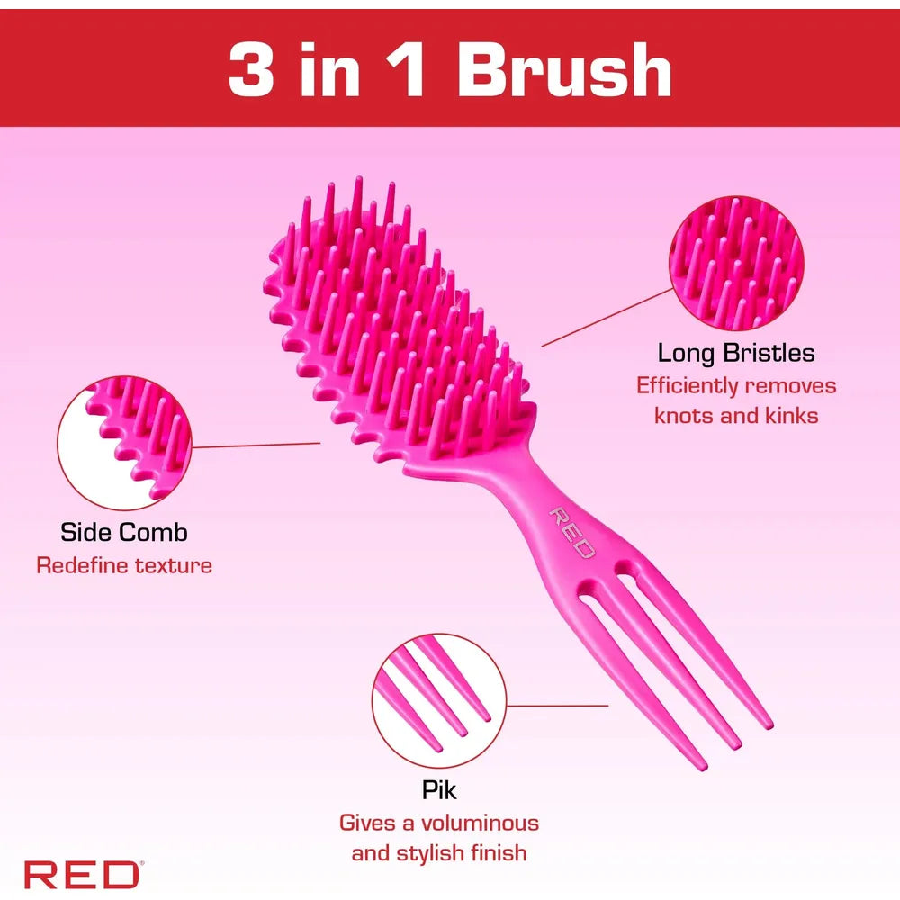 HH273 - CURL & CARE DETANGLE BRUSH PINK