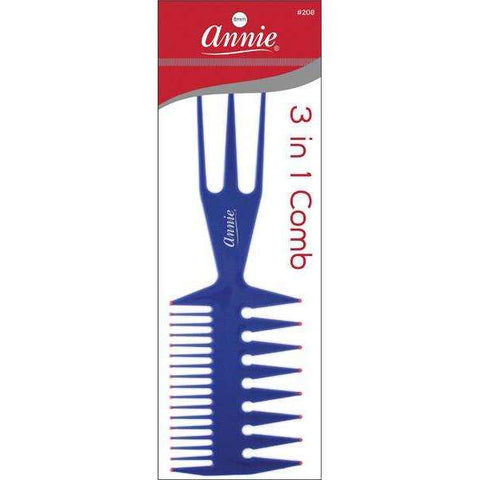 208-ANNIE 3 IN 1 COMB L ASST COLOR