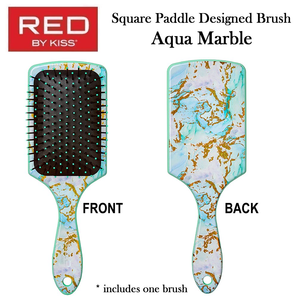 HH223 RED DESIGNED BRUSH SQUARE