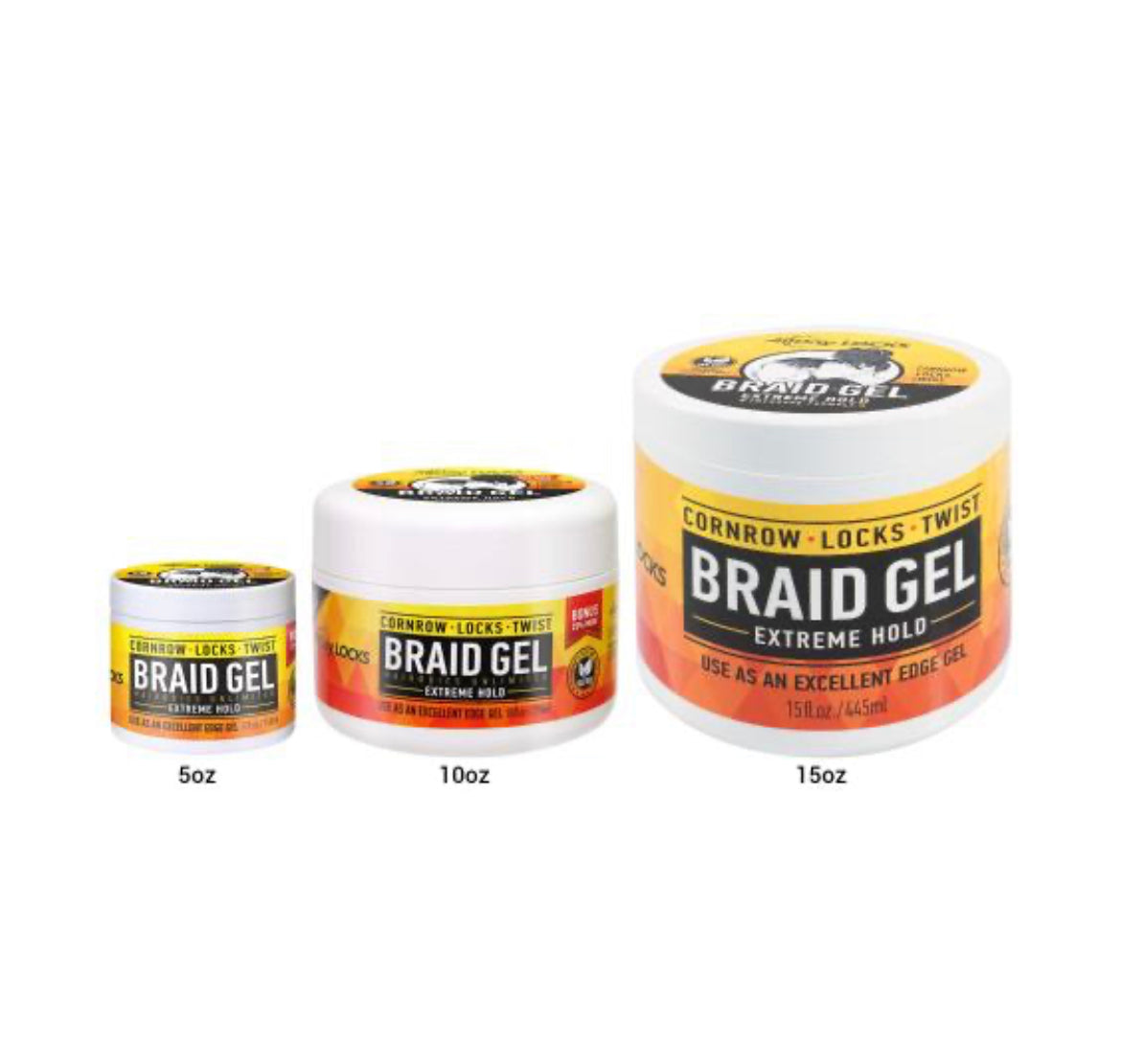 AllDay Locks Braid Gel all sizes