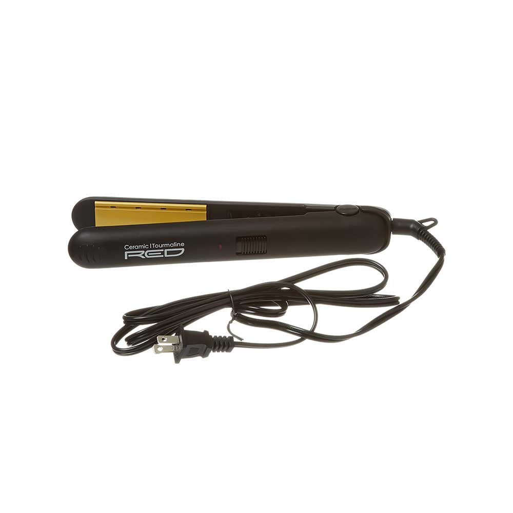 Red 1.25" Ceramic Flat Iron