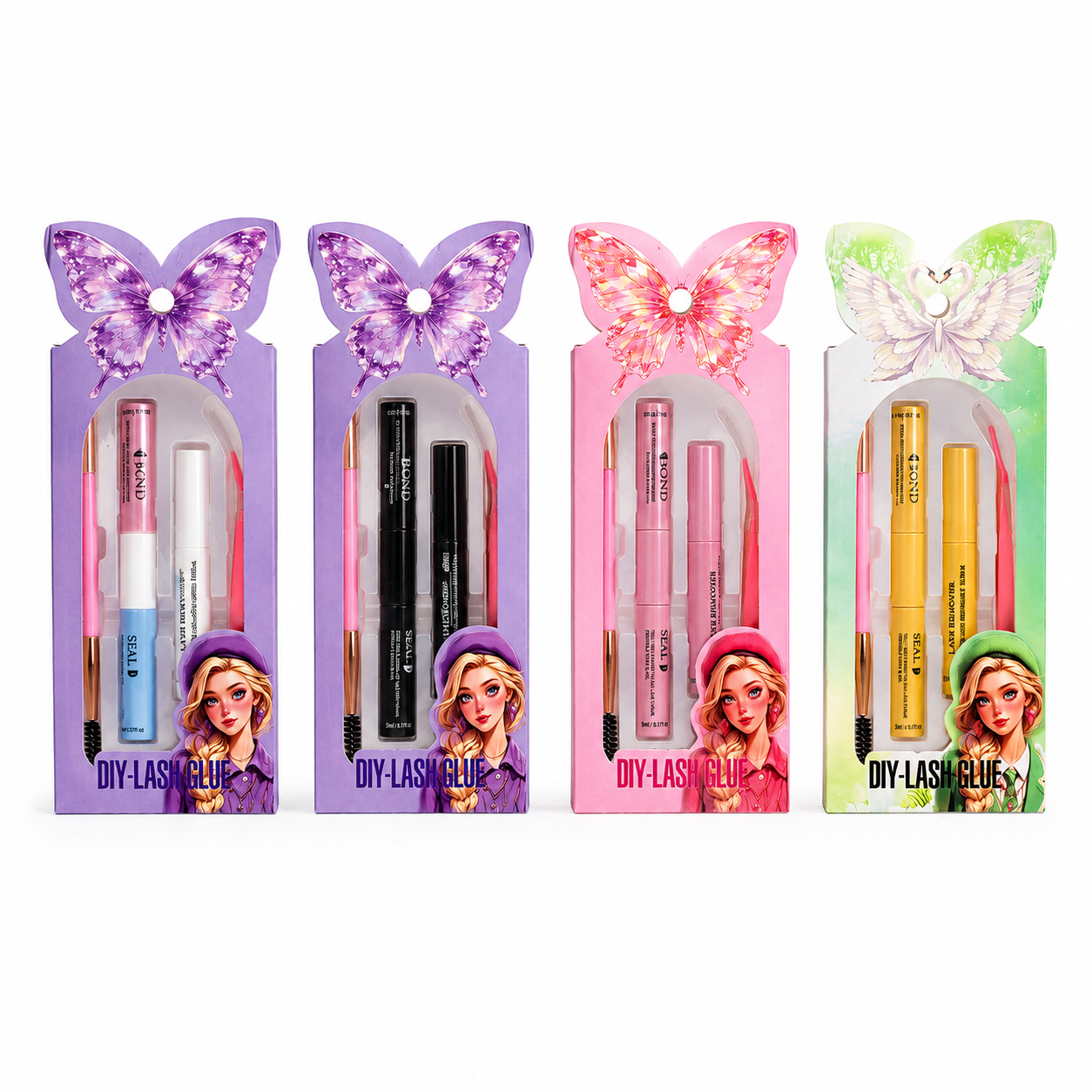 DIY Lash Glue Kit – Purple | Bond, Seal & Remover Set