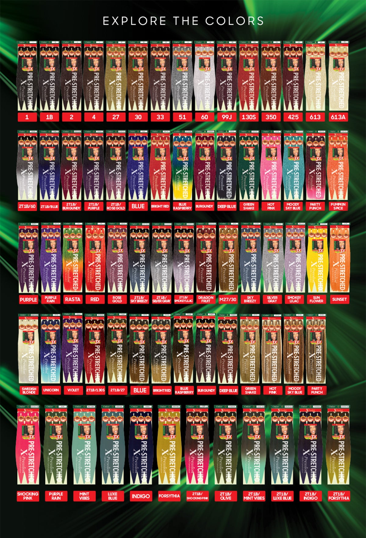 OUTRE PRE STRETCHED BRAID 3X 52"  42"