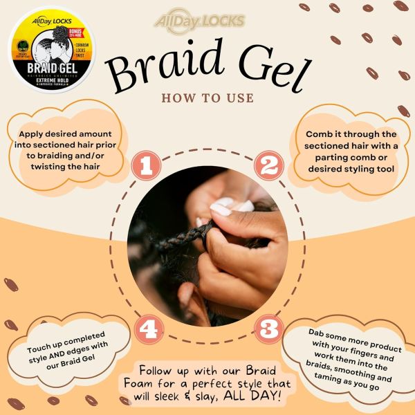 ALL DAY BRAID GEL EXT HOLD GEL 10OZ