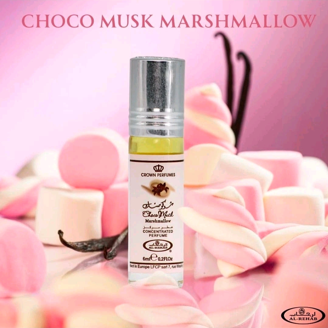 Al Rehab Choco Musk Marshmallow Perfume Oil Roll On 0.2 Fl Oz (6 ml) Sale New