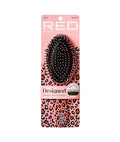 HH224 RED DESIGNED BRUSH OVAL