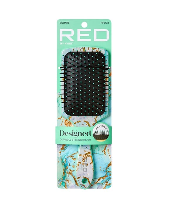 HH223 RED DESIGNED BRUSH SQUARE