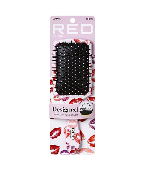 HH225 RED DESIGNED BRUSH SQUARE