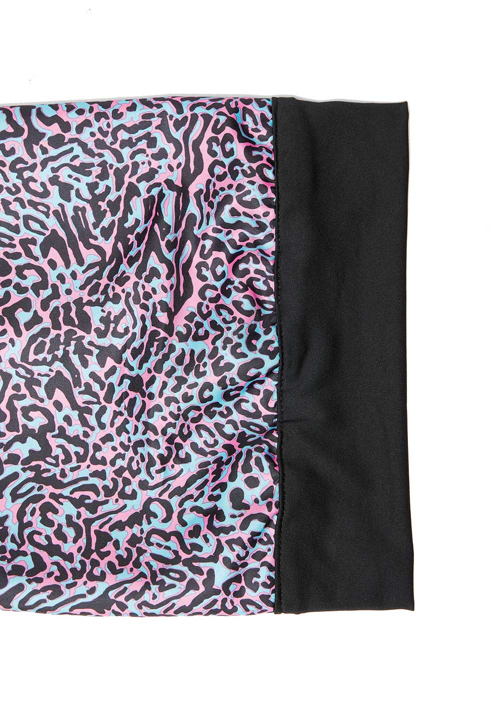 WIDE EDGE SILKY BRAID BONNET LEOPARD