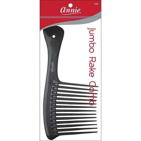 56-ANNIE JUMBO RAKE COMB BLACK