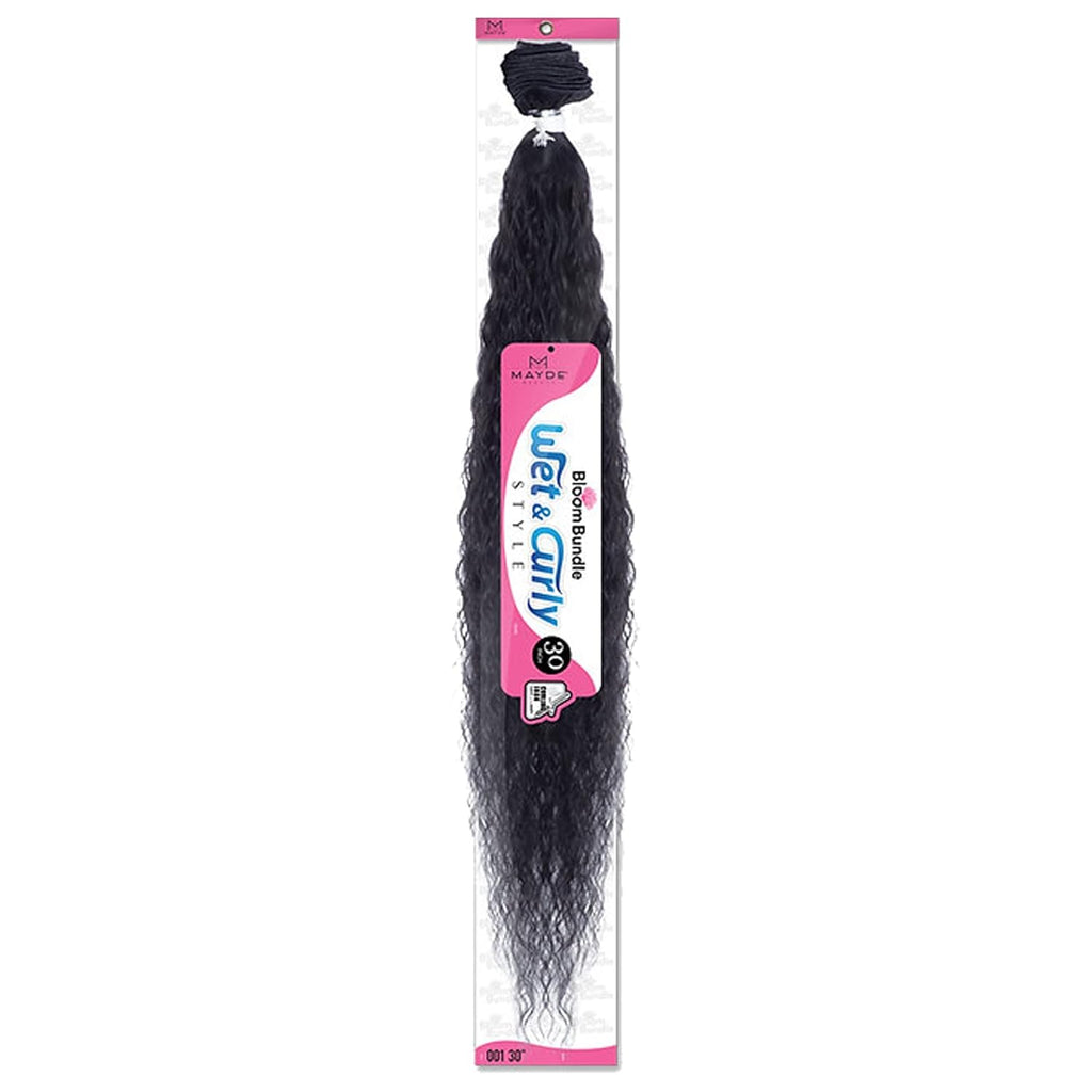 Mayde Beauty Wet & Curly 001 Bloom Bundle Synthetic Hair Weave 30"