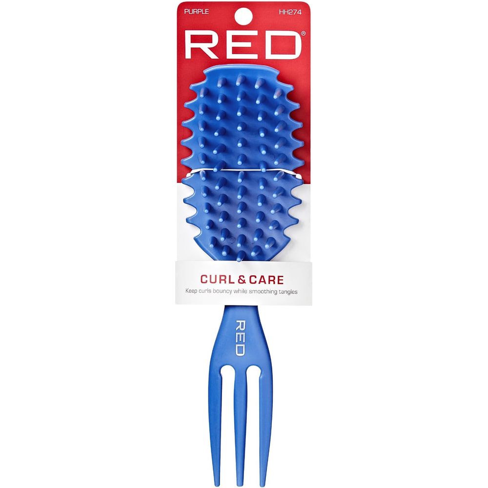 HH274 CURL & CARE DETANGLE BRUSH BLUE