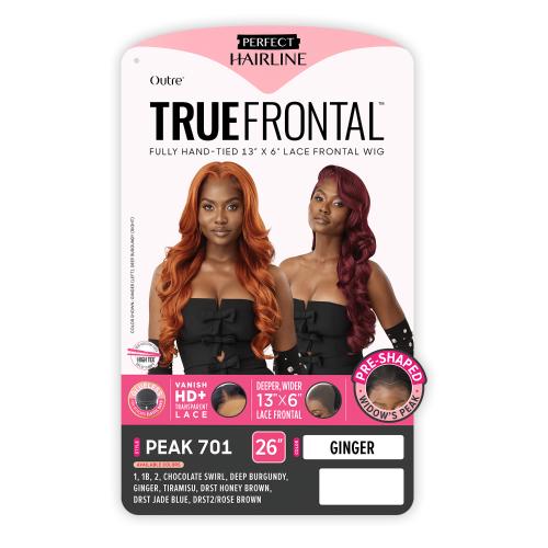Outre HD Lace Frontal Wig Perfect Hairline Glueless Fully Hand-Tied 13X6 True Frontal Peak 701