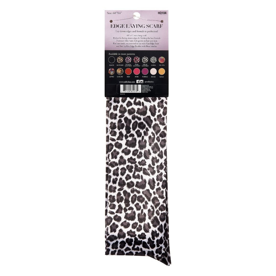 HQ604 - SILKY SATIN EDGE SCARF BROWN