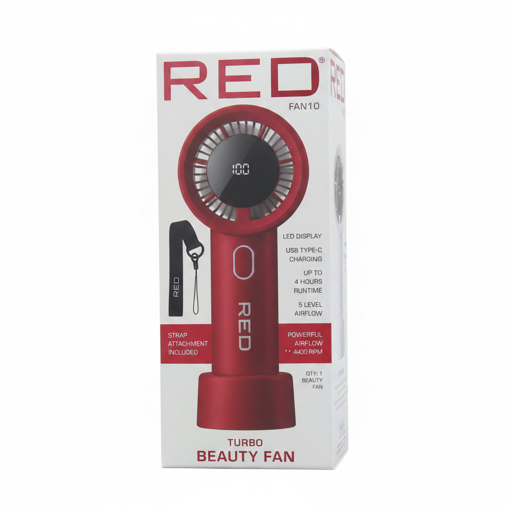 Red Turbo Beauty Fan 4 COLORS AVAILABLE