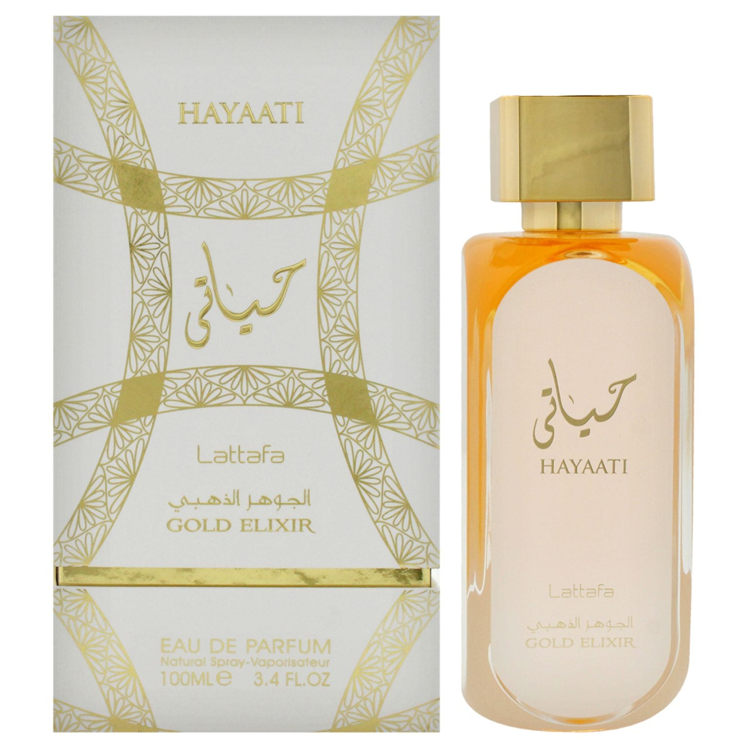 Hayaati – Gold Elixir by Lattafa for Women – 3.4 oz EDP Spray