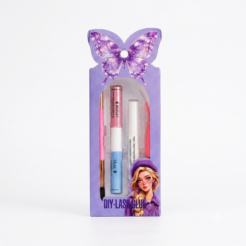 DIY Lash Glue Kit – Purple | Bond, Seal & Remover Set