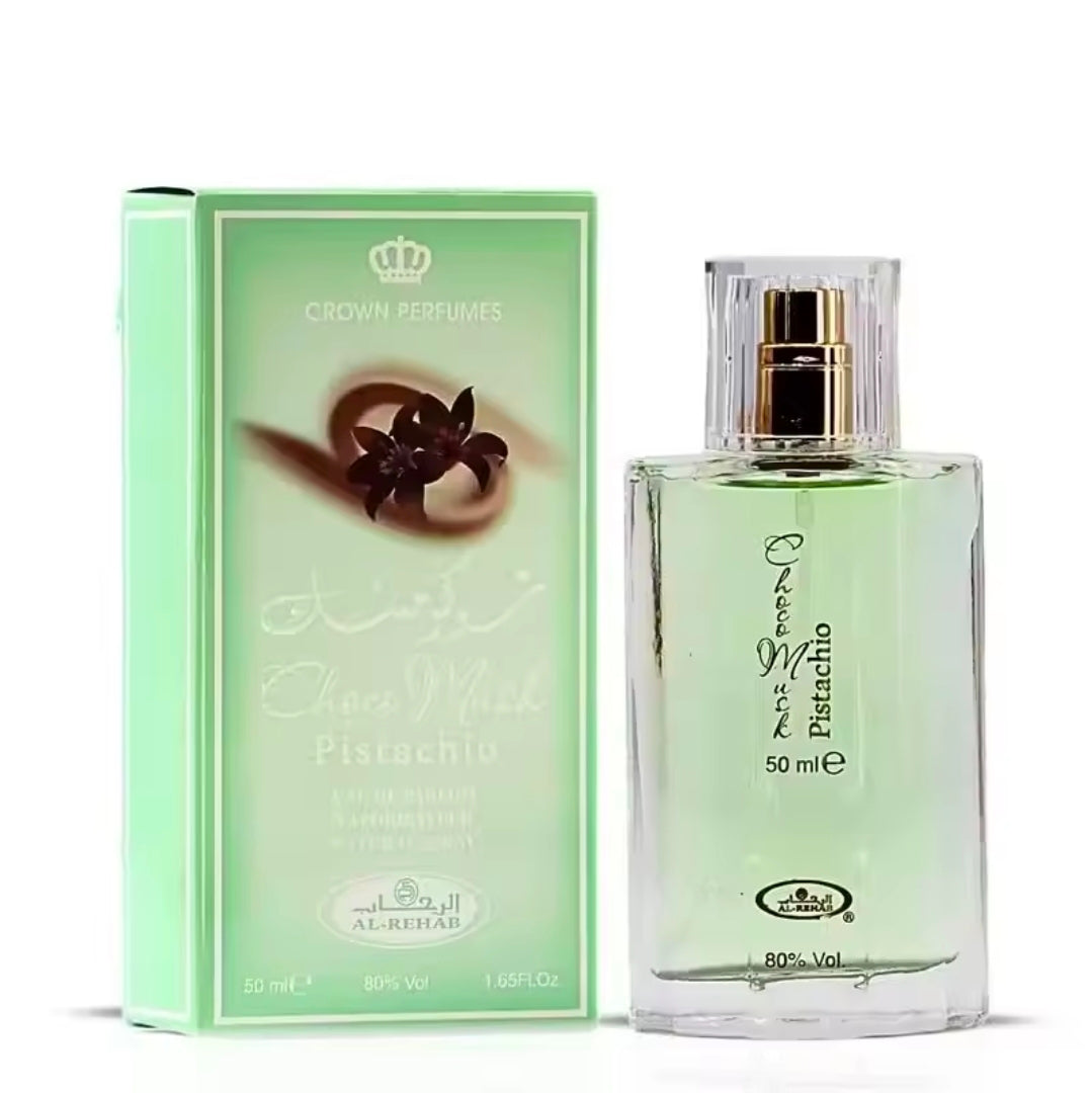 Choco Musk Pistachio Eau De Parfum Spray 50ML (1.65 OZ) by Al Rehab