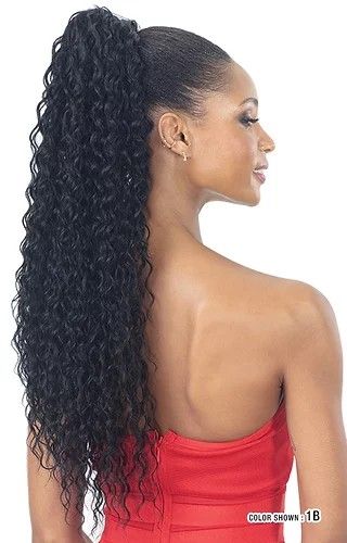 TEMPTING DOLL 28" By Mayde Beauty Synthetic Drawstring PonytaiL